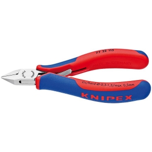 Knipex 77 32 115 Electronics Diagonal Cutter Pointed Jaws Bevel 115mm Grip Handl